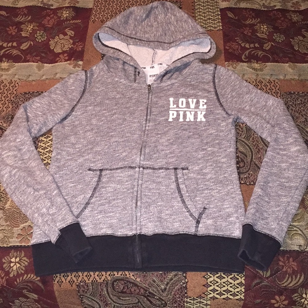 ✅PINK VS FULL ZIP HOODIE - Picture 1 of 4
